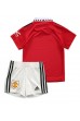 Fotbalové Dres Manchester United Dětské Domácí Oblečení 2022-23 Krátký Rukáv (+ trenýrky)